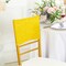 1 Piece Canary Yellow Sequin Spandex Chair Cap 13.5 inch by 10 inch Party Decor